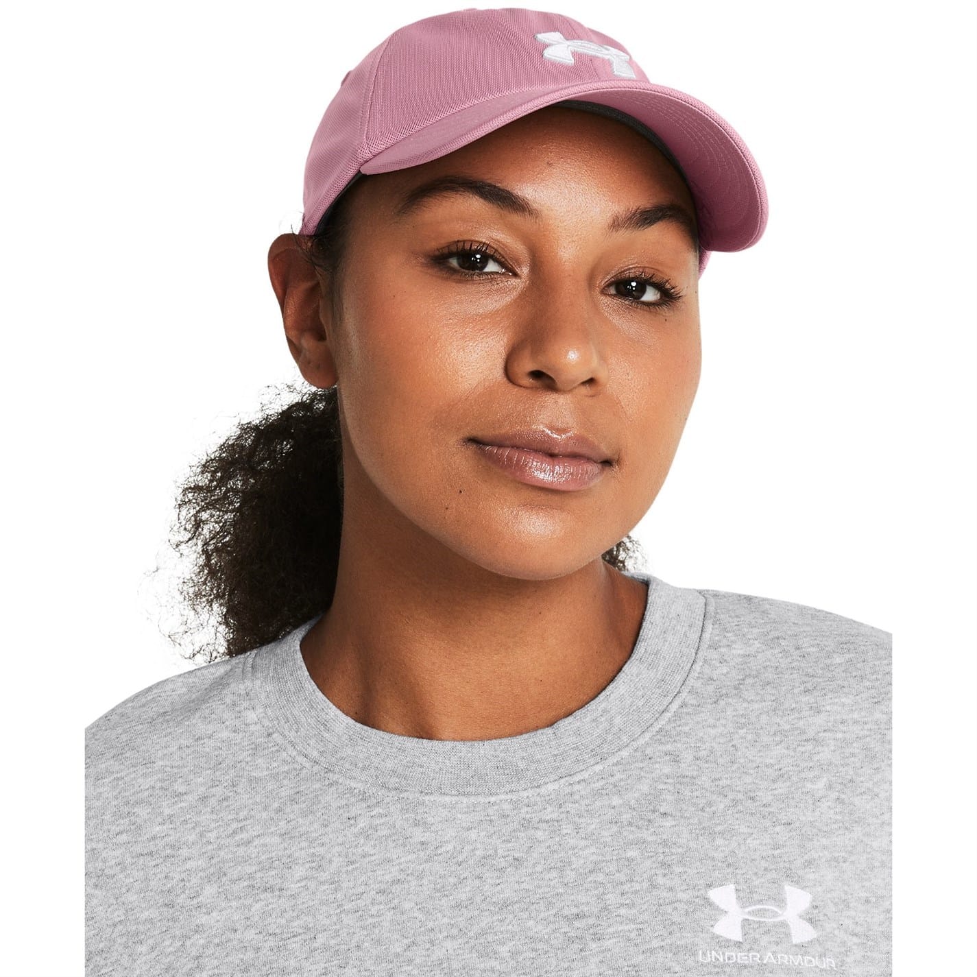 Pink under armour cap best sale