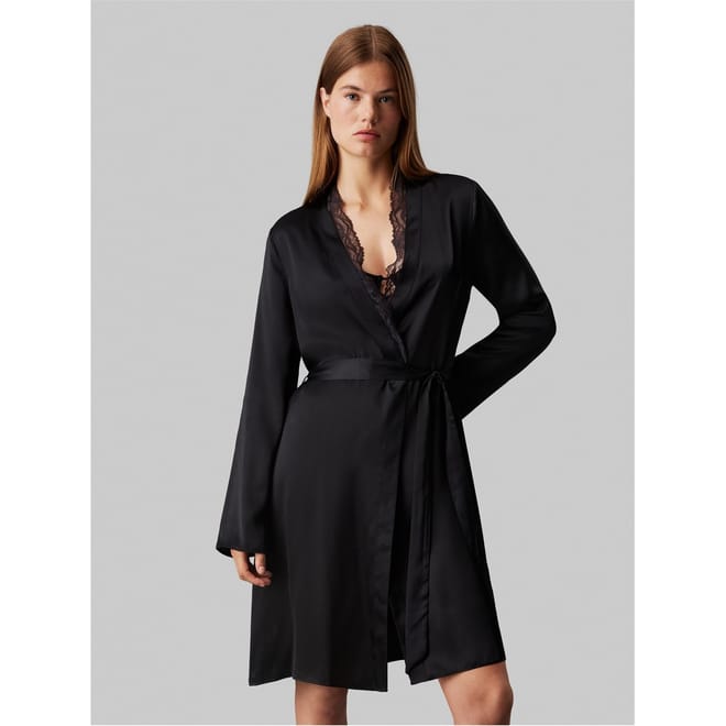V-Neck Long Sleeve Dressing Gown