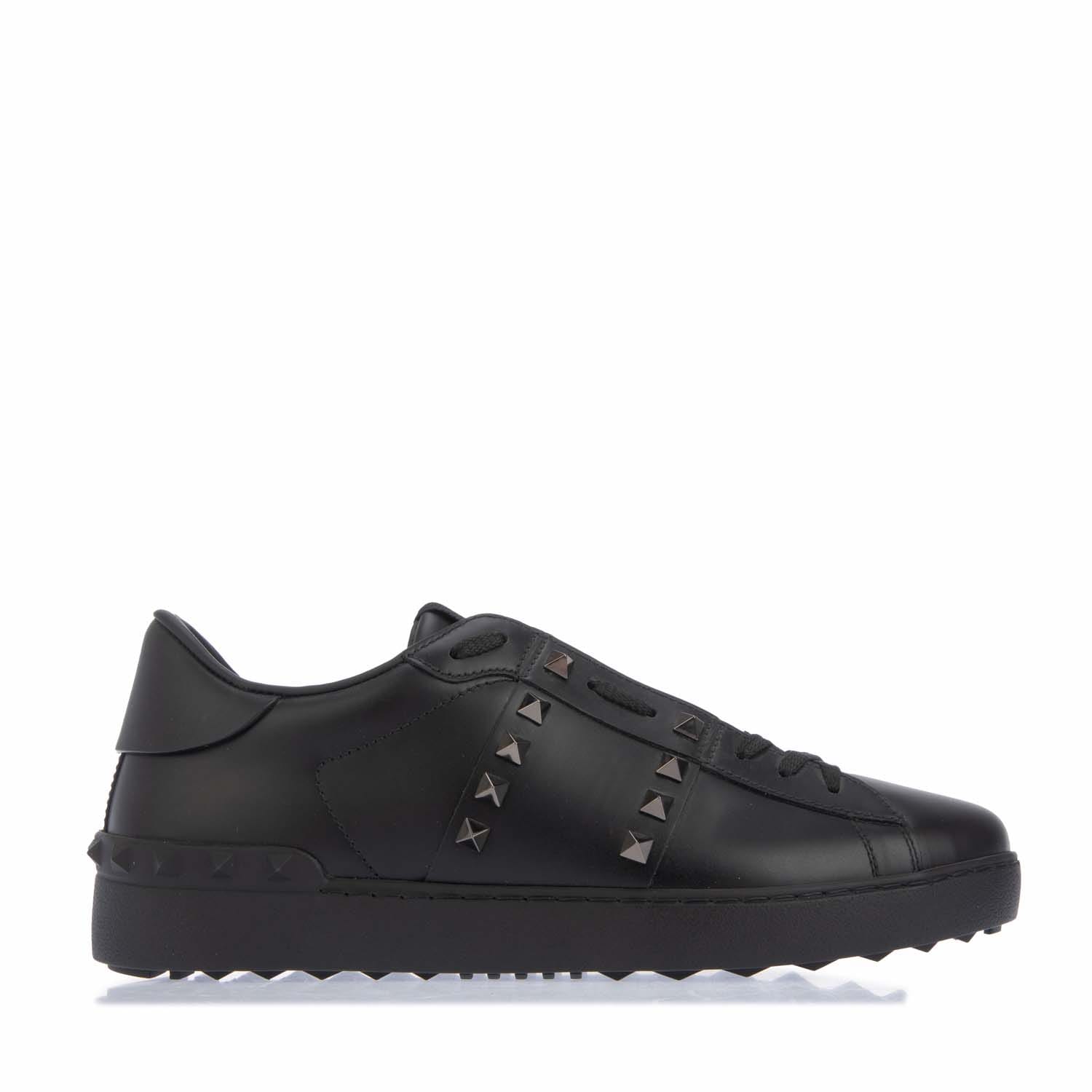 Black valentino mens trainers online