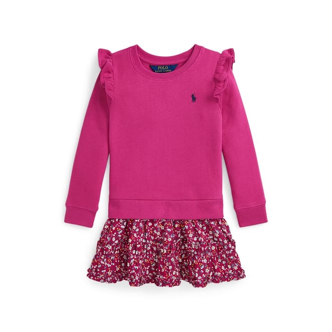 Ls Crew Neck Mini Jersey Dress