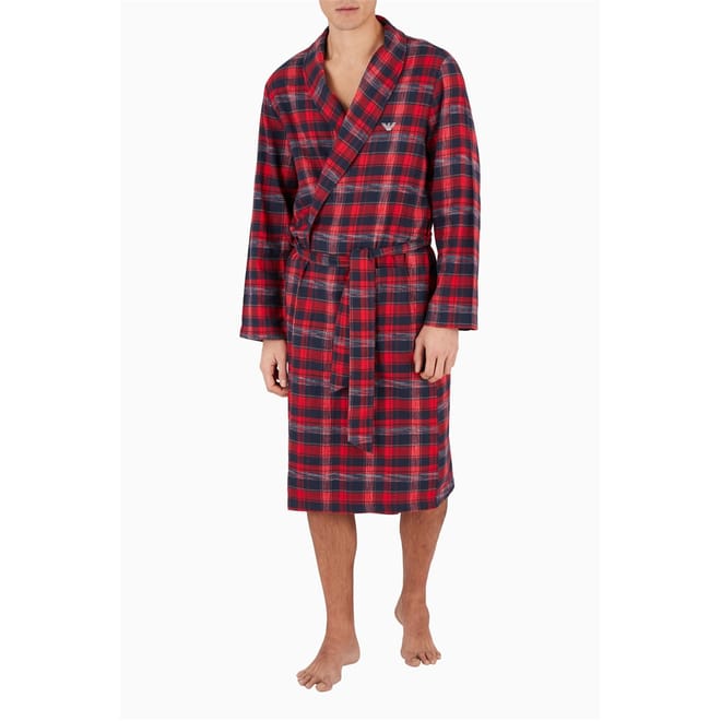 Woven Shawl Neck Dressing Gown
