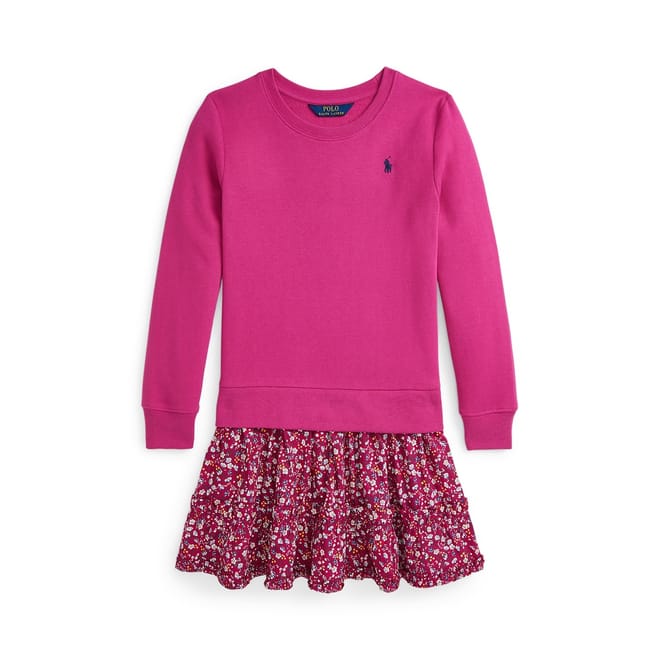 Ls Crew Neck Mini Jersey Dress