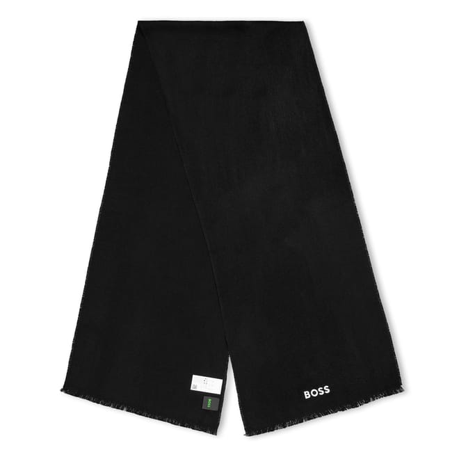 Solid Oblong Scarf with Logo