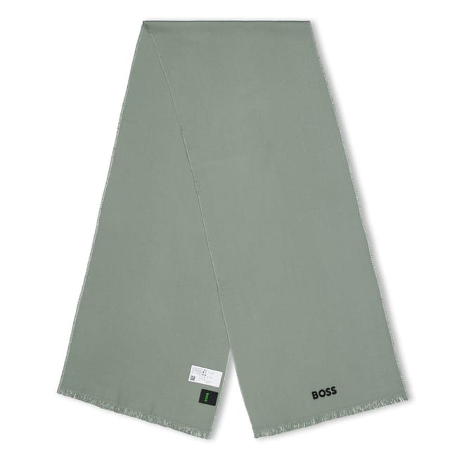 Solid Oblong Scarf with Logo