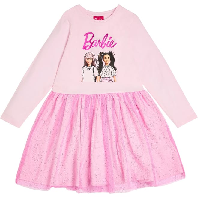 Barbie Girls Tulle Detail Dress