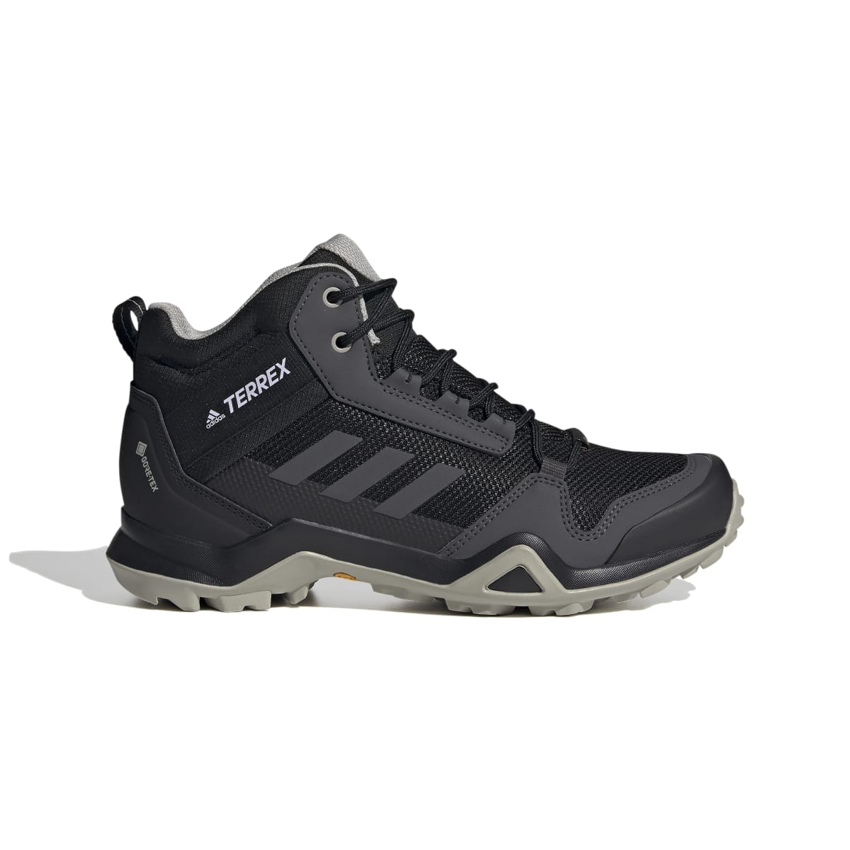 Black Grey adidas Terrex AX3 Mid Gore Tex Hiking Shoes Get The Label