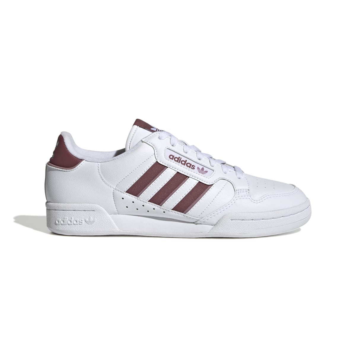 White red adidas Originals Continental 80 Stripes Trainers Get The Label