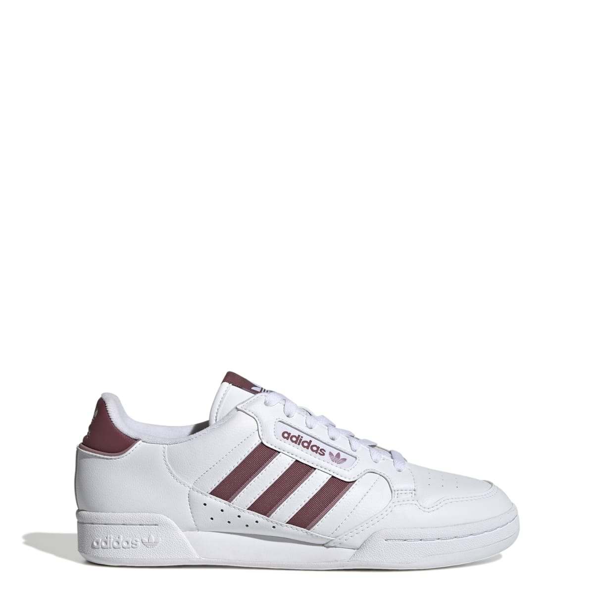 White red adidas Originals Continental 80 Stripes Trainers Get The Label