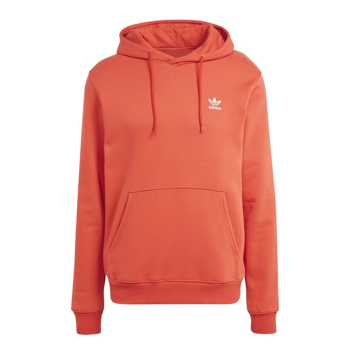 Mens red adidas trefoil hoodie deals