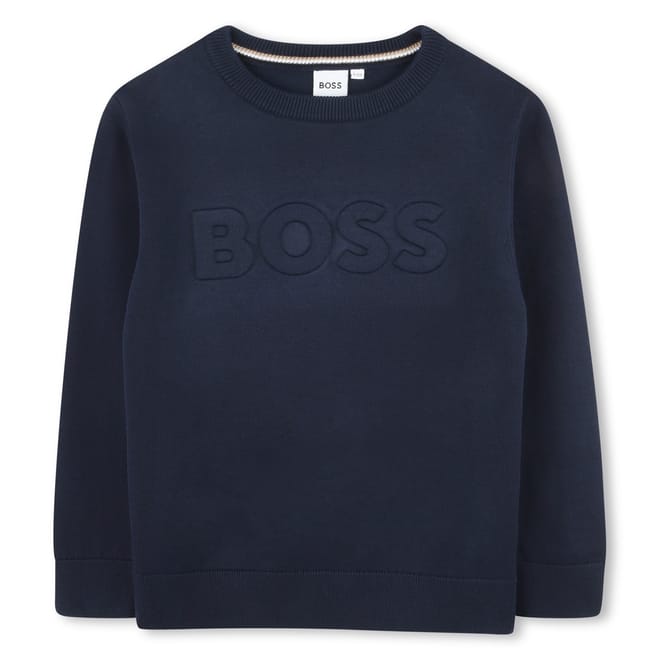 Logo Print Crew Neck Long Sleeve Sweatshirt