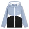 Block Hooded Sweatshirt Jacket