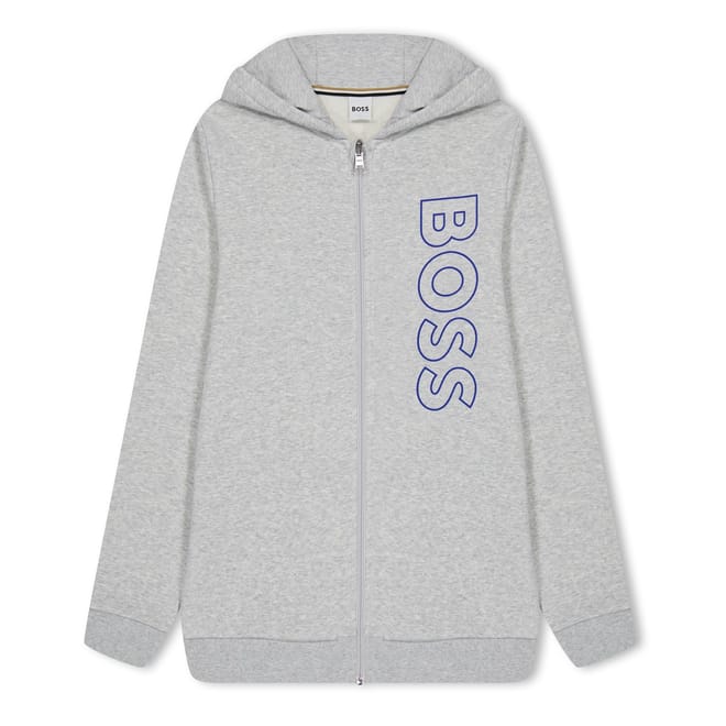 Large Logo Print Hooded Jacket