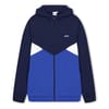Block Hooded Sweatshirt Jacket