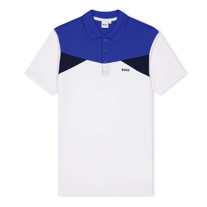 Block Short Sleeve Polo Shirt