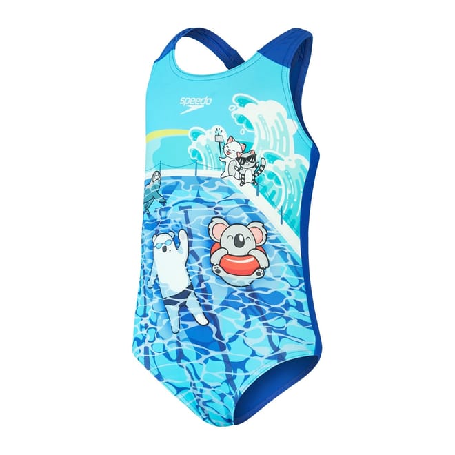 Graphic Print One-Piece Swimsuit