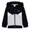 Color Block Hooded Zip Jacket