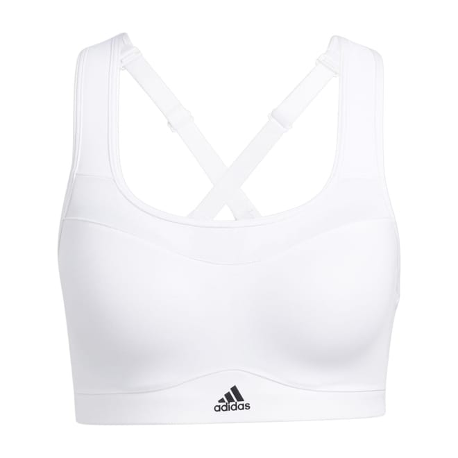 Cropped Scoop Neck Compression Bra