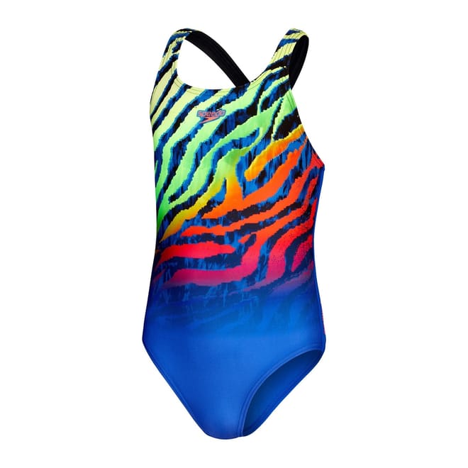 Zebra Patterned One-Piece Swimsuit
