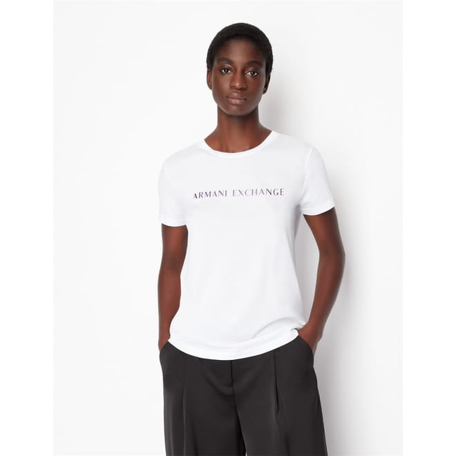 Embossed Crew Neck Regular Fit T-Shirt
