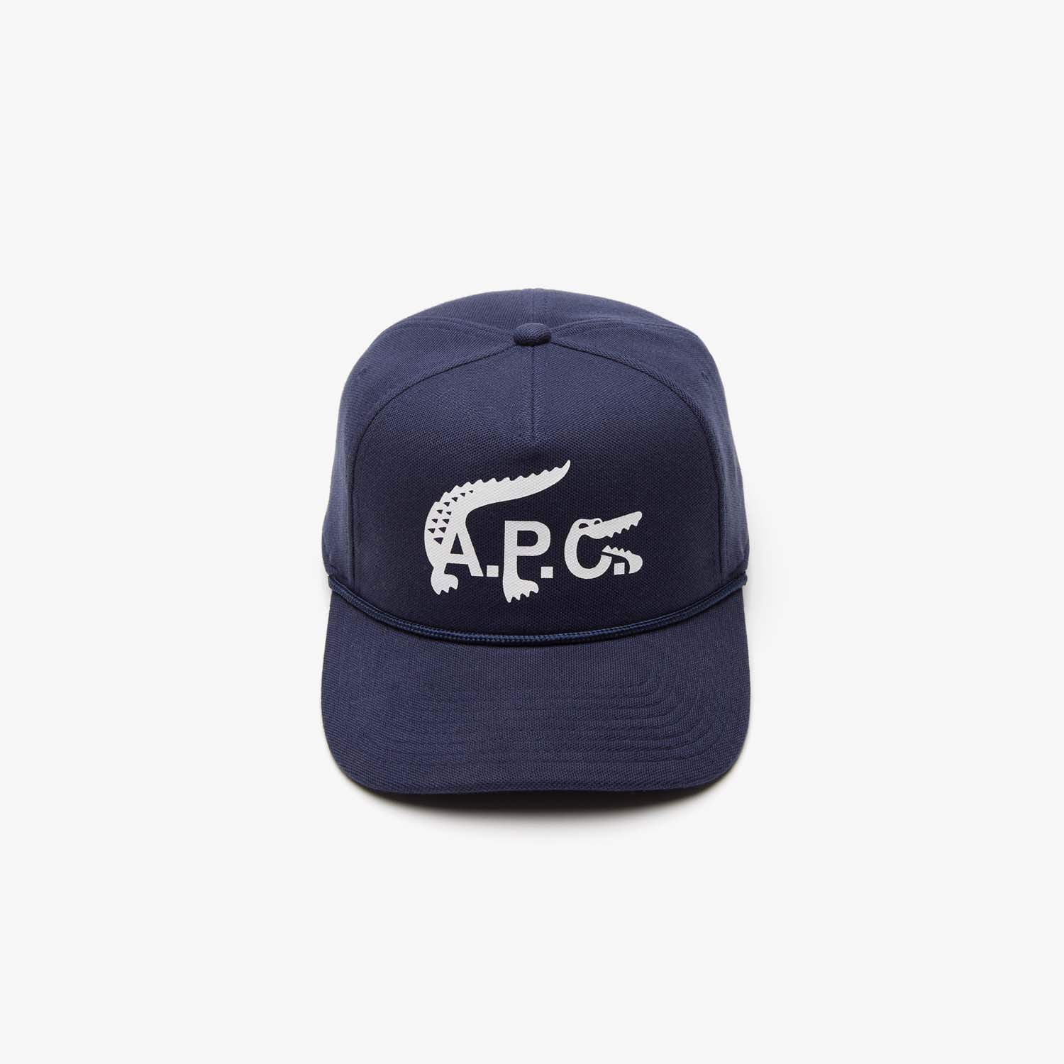 Blue Lacoste Lacoste x A.P.C. Organic Cotton Cap - Get The Label