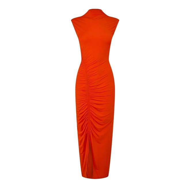 Berryan High Neck Midi Jersey Dress