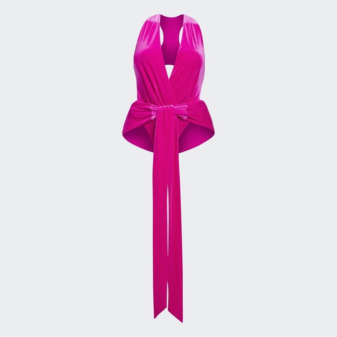 Ivy Park Front Tie One-Piece Swimsuit