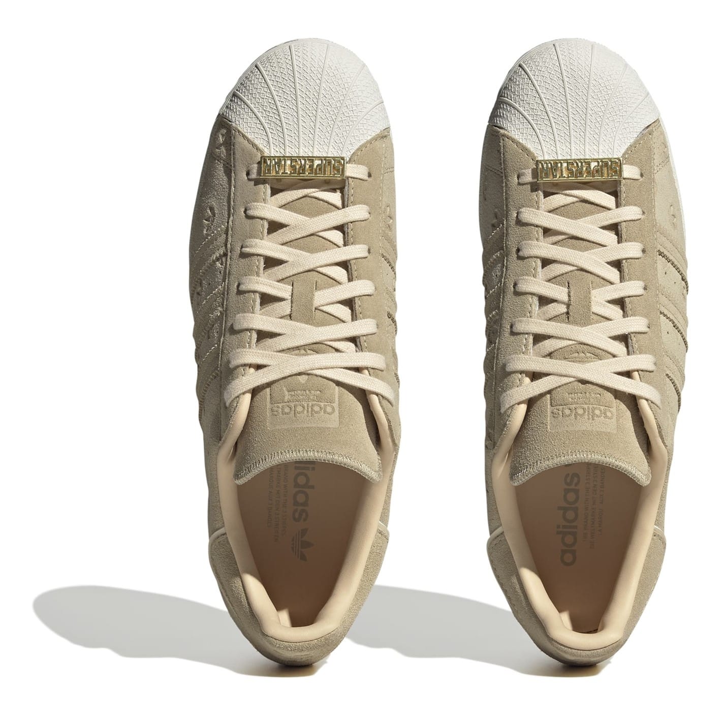 Beige adidas Originals Superstar Get The Label