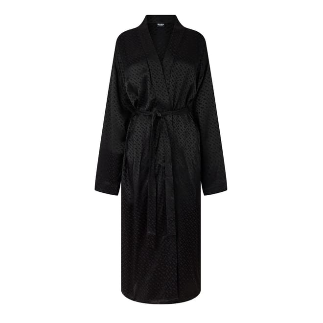 Shawl Neck Long Sleeve Dressing Gown