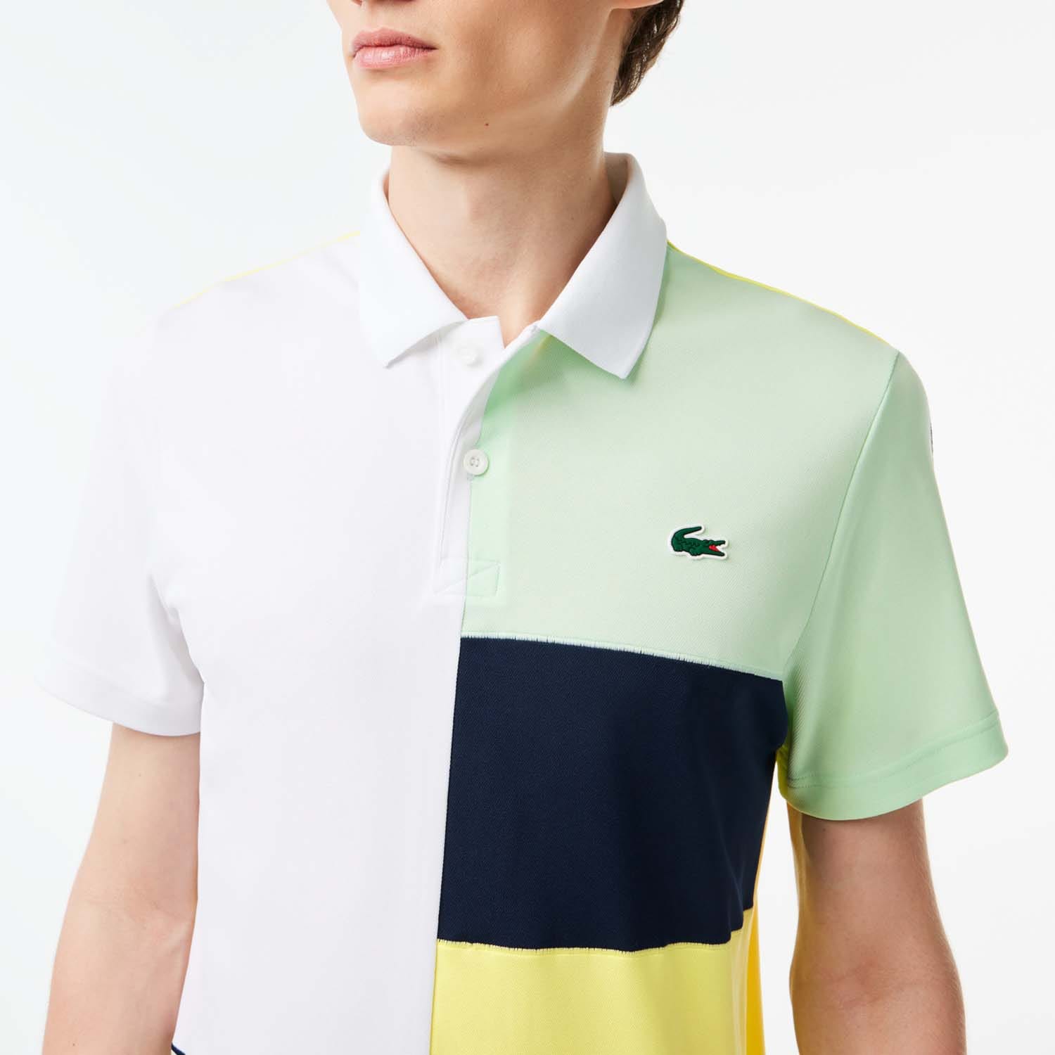 Lacoste Regular Fit Recycled Fiber Tennis Polo Shirt in Multi colour