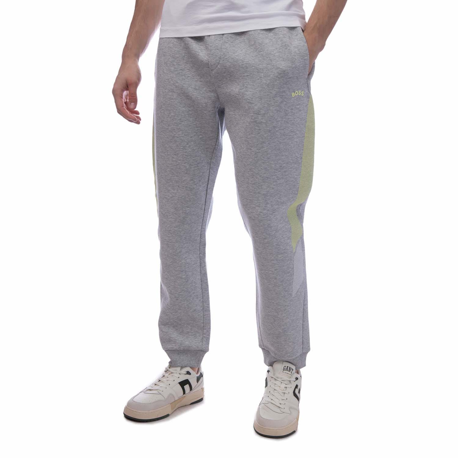 Boss hadiko track pants grey sale