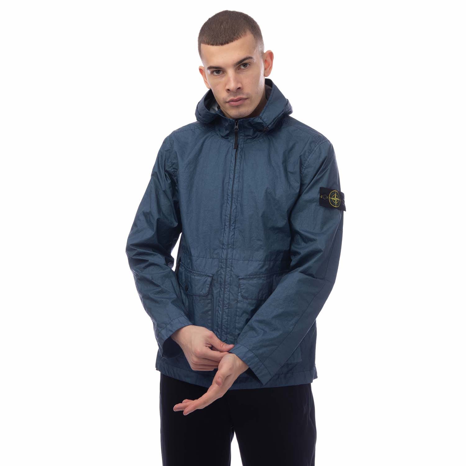 Dark Blue Stone Island Jacket Get The Label