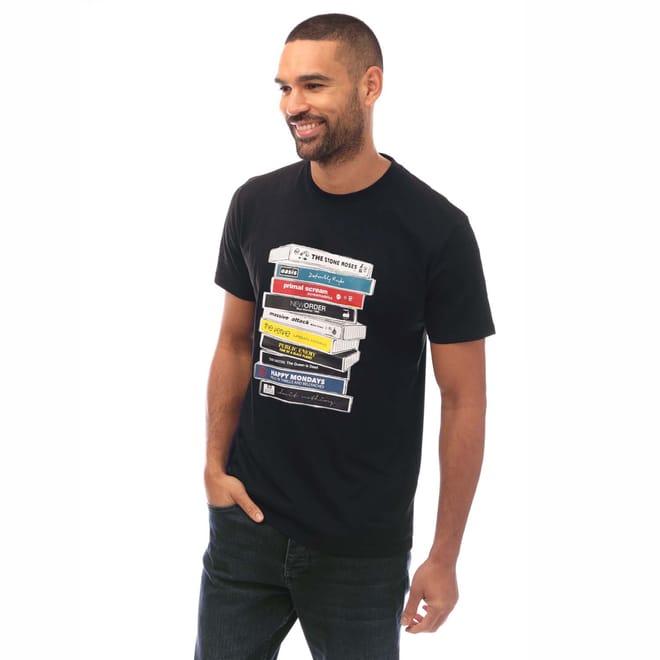 Mens Cassettes Printed T-Shirt