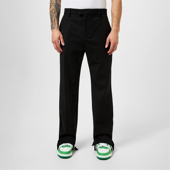 Stepped Hem Regular Fit Trousers