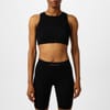 Logo Patch Ribbed Crop Top