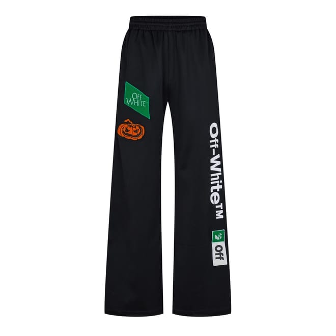 Wide Leg Graphic Print Track Pants