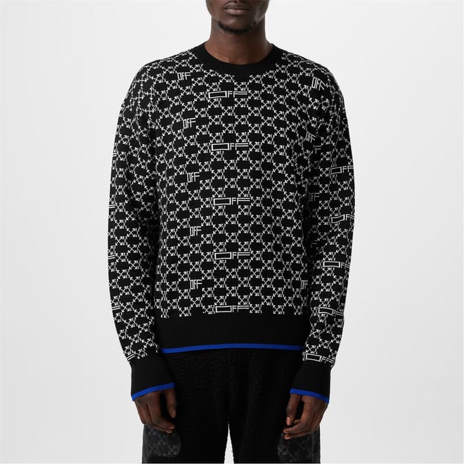 Monogram Crew Neck Regular Fit Sweater