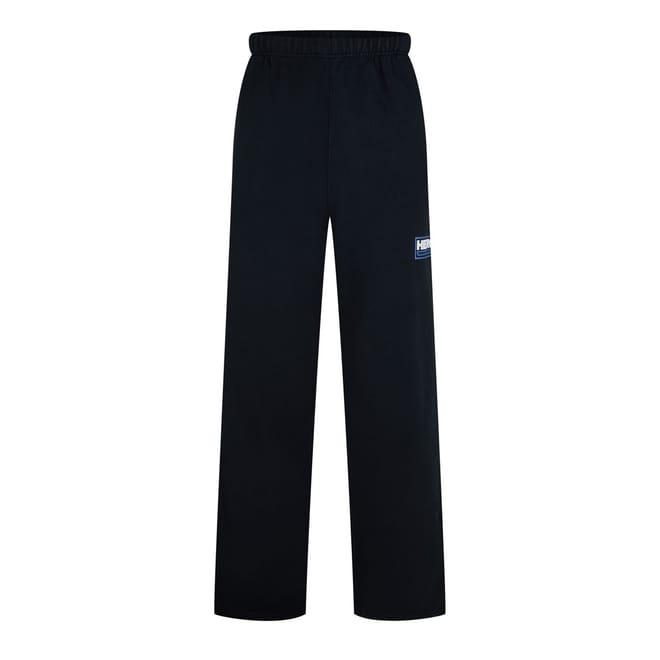 Solid Patterned Straight Sweatpants