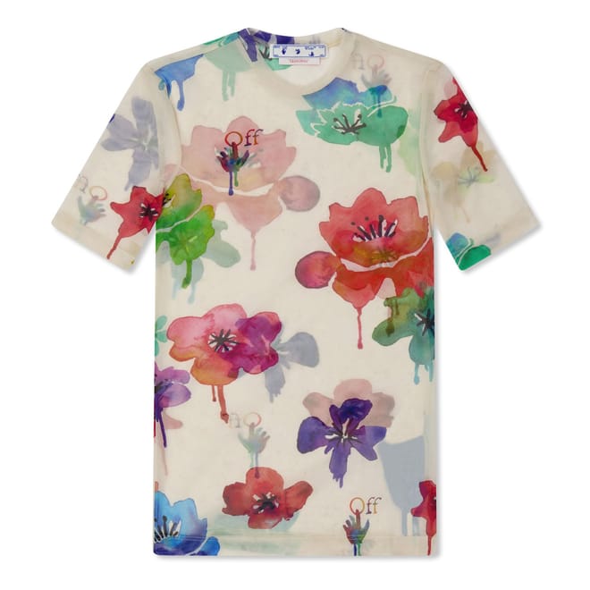 Floral Tulle Regular Fit T-Shirt
