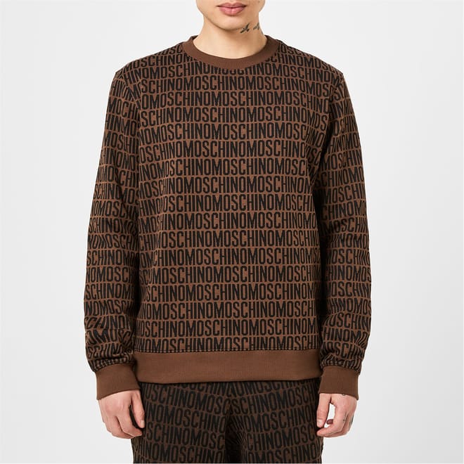Print Crew Neck Regular Fit Sweater