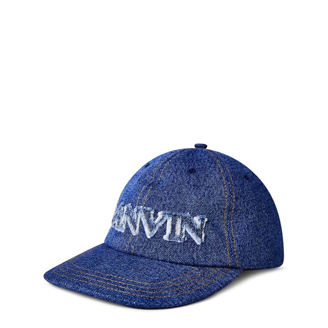 Denim Cap with Large Logo