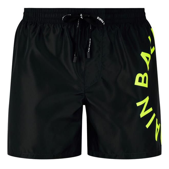 U Circl Swim Lettering Graphic Print Swim Short