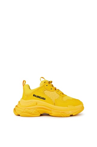 Yellow Balenciaga Triple S Trainers Get The Label - Main Image