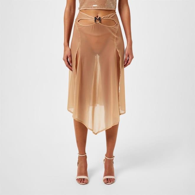 Logo Midi Handkerchief Skirt