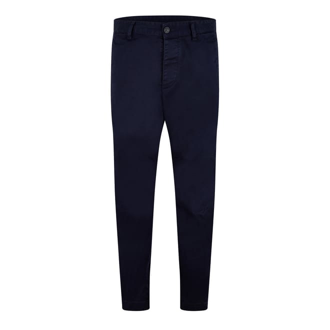 Solid Patterned Slim Chinos