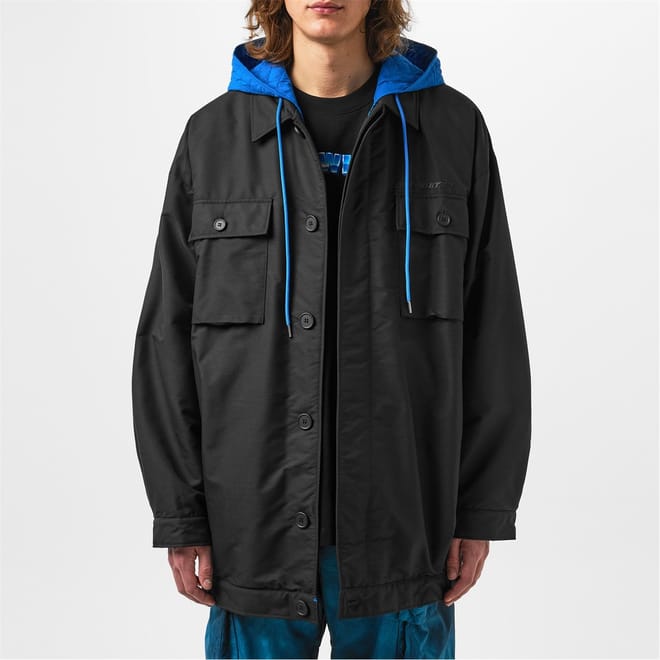 Hooded Relaxed Fit Parka Coat