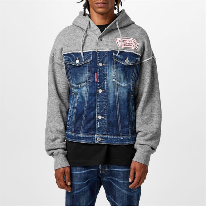 Panelled Hooded Jacket