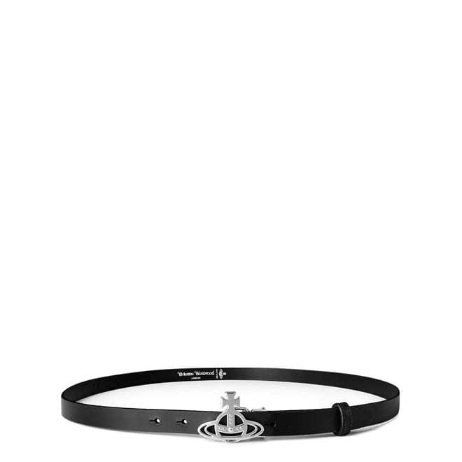 Line Orb Small Silver Buckle Belt