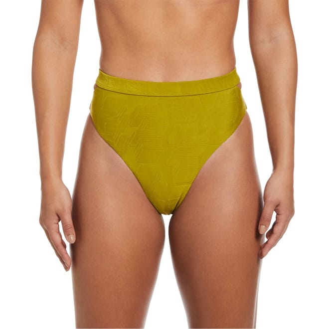 Cut-Out Textured Bikini Bottom