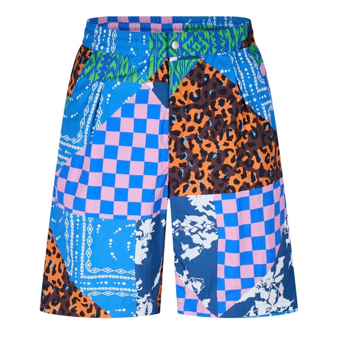 Patchwork Casual Shorts