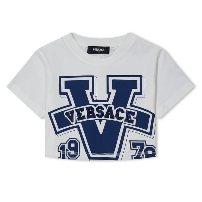 Varsity Cropped Regular Fit T-Shirt